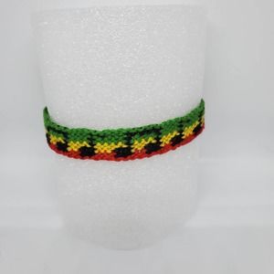 Rasta with music notes Handmade Bracelet